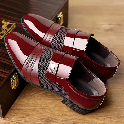 George - Buty męskie w stylu vintage ze szpiczastym noskiem