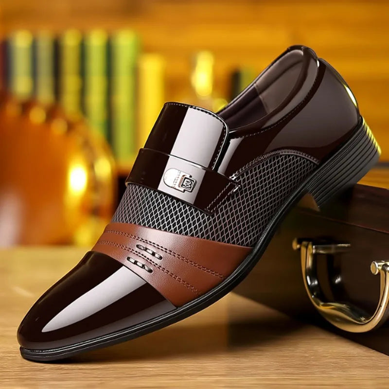 George - Buty męskie w stylu vintage ze szpiczastym noskiem