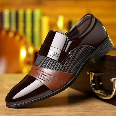 George - Buty męskie w stylu vintage ze szpiczastym noskiem
