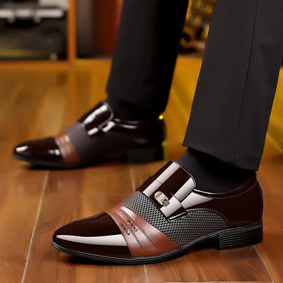George - Buty męskie w stylu vintage ze szpiczastym noskiem