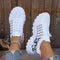 Oddychające, sznurowane buty do biegania w panterkę