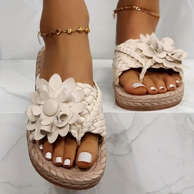 Bettie - 2025 Kapcie w stylu Boho w kwiaty
