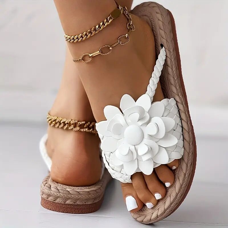 Bettie - 2025 Kapcie w stylu Boho w kwiaty