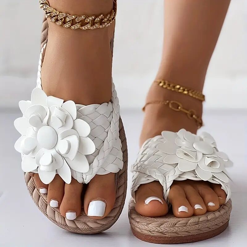 Bettie - 2025 Kapcie w stylu Boho w kwiaty
