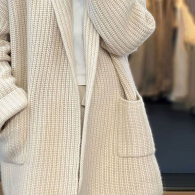 Zuzanna - Przytulny Oversize Kardigan Damski Na Co Dzień