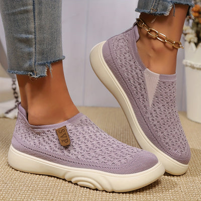 Letnie loafersy damskie - oddychające buty wsuwane z miękką podeszwą