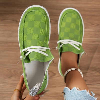 Letnie loafersy damskie - wygodne buty na co dzień ze sznurowadłami