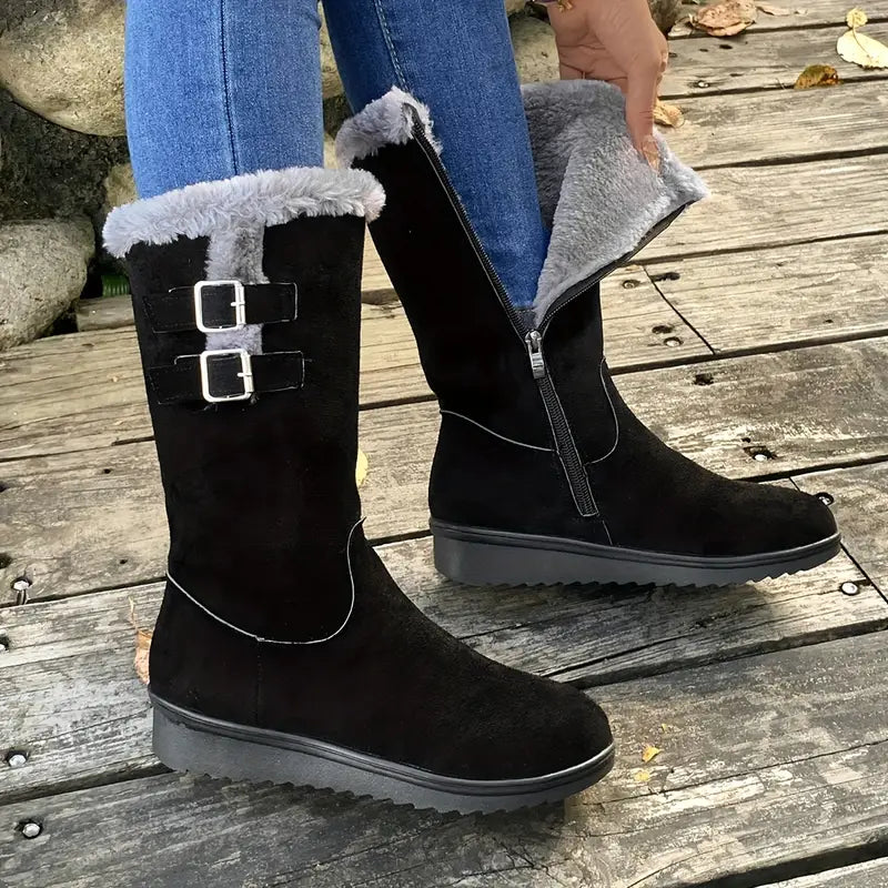 Jocia - Stylowe i wygodne buty turystyczne z podszewką ze sztucznego futra