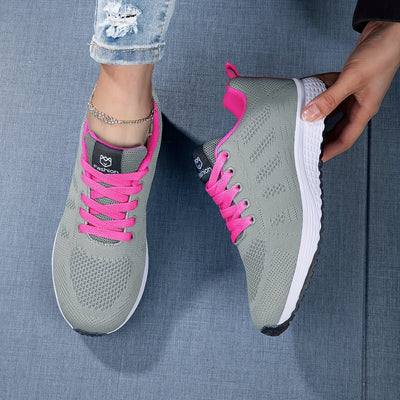 Lekkie Oddychające Sneakersy Dzianinowe z Amortyzującą Podeszwą | Idealne na Wiosnę i Lato