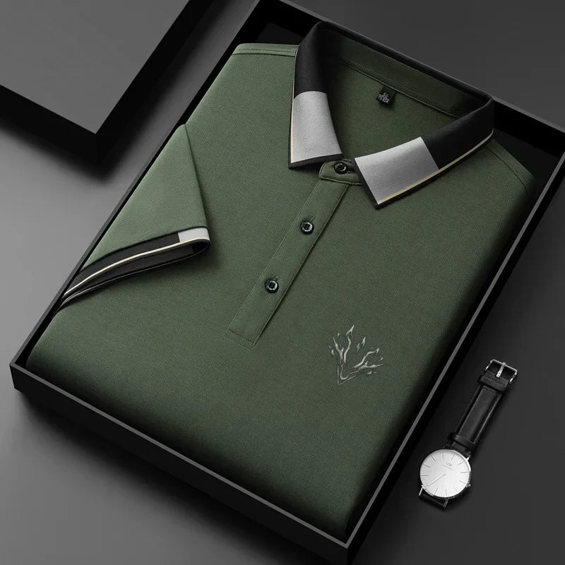 Bawełniana haftowana koszulka polo Premium Fabio™ - niezrównana elegancja i wygoda