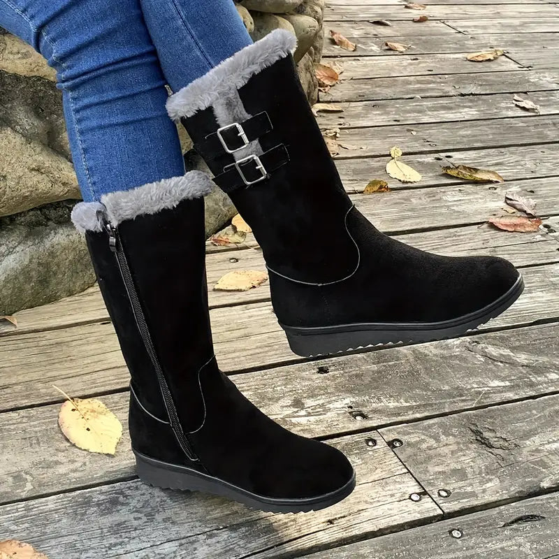 Jocia - Stylowe i wygodne buty turystyczne z podszewką ze sztucznego futra
