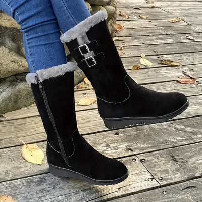 Jocia - Stylowe i wygodne buty turystyczne z podszewką ze sztucznego futra