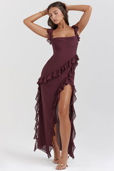 Vivia™ - Glamour i styl: elegancka długa sukienka