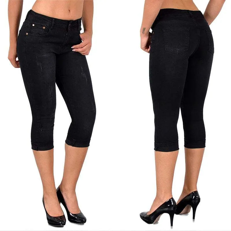 Jeansowe legginsy Emilie w dużych rozmiarach