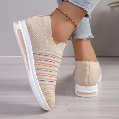 Letnie loafersy damskie - oddychające, lekkie buty wsuwane z odkrytymi palcami