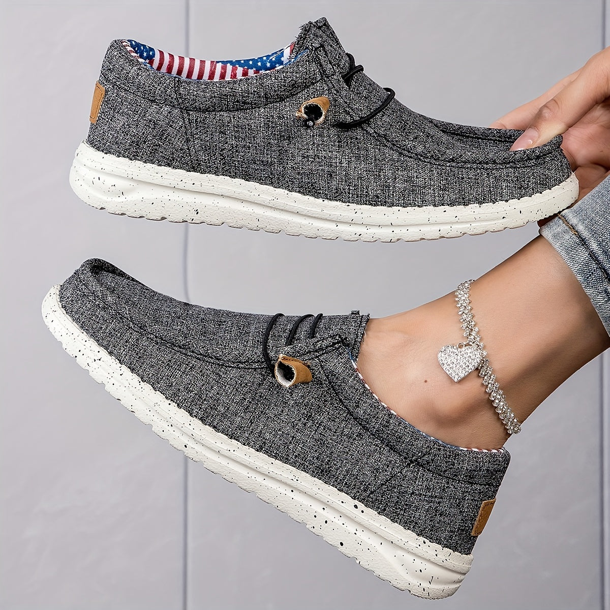 Letnie loafersy damskie - Lekkie buty wsuwane z miękką podeszwą
