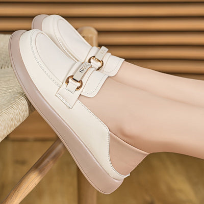 Damskie Loafer Beige - antypoślizgowe i wygodne buty wsuwane