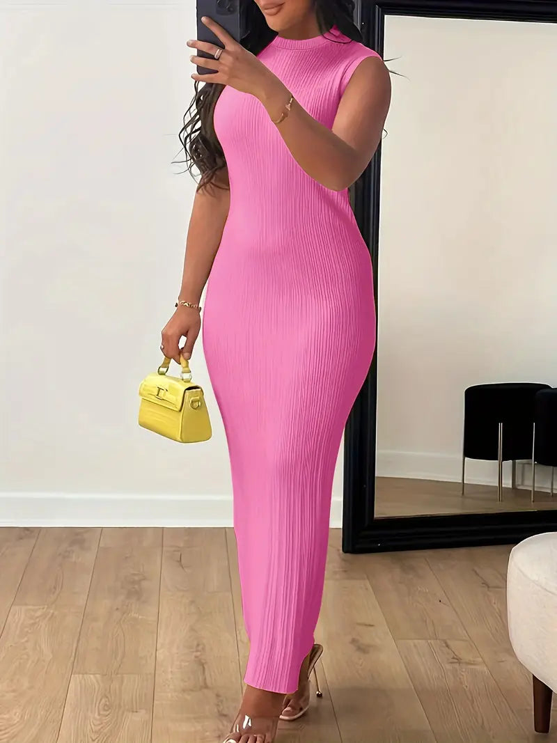Elegancka kolorowa sukienka bodycon