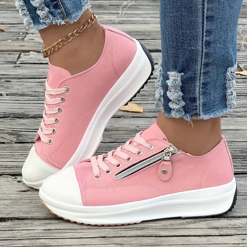 Buty sportowe zapinane na zamek i sznurowane