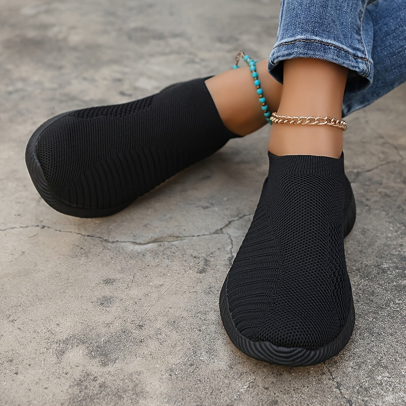 Damskie wsuwane loafersy - Lekkie, oddychające buty na co dzień