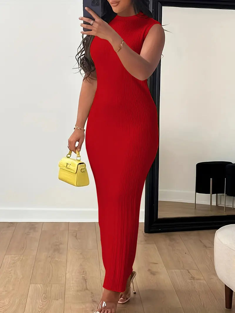 Elegancka kolorowa sukienka bodycon