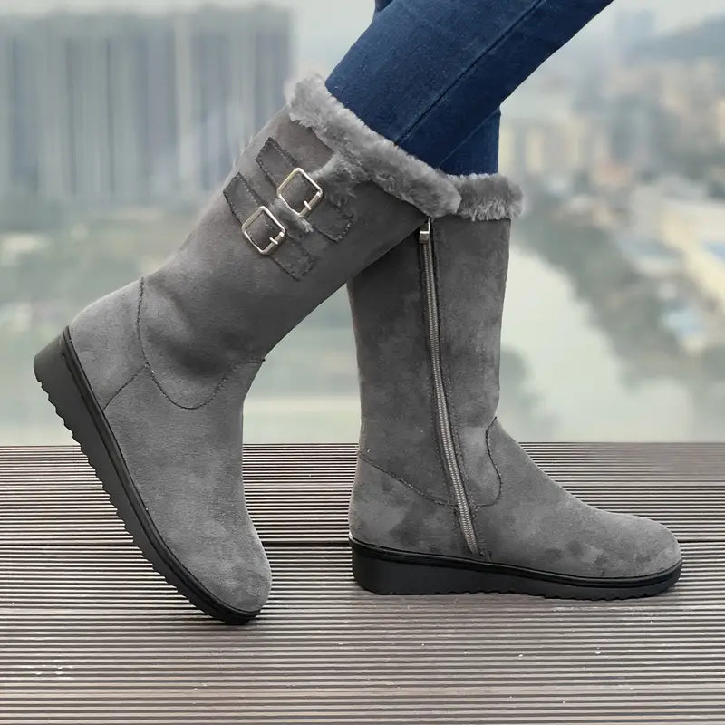 Jocia - Stylowe i wygodne buty turystyczne z podszewką ze sztucznego futra