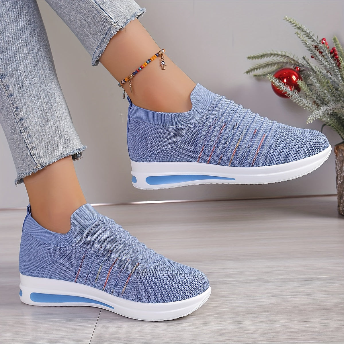 Letnie loafersy damskie - oddychające, lekkie buty wsuwane z odkrytymi palcami