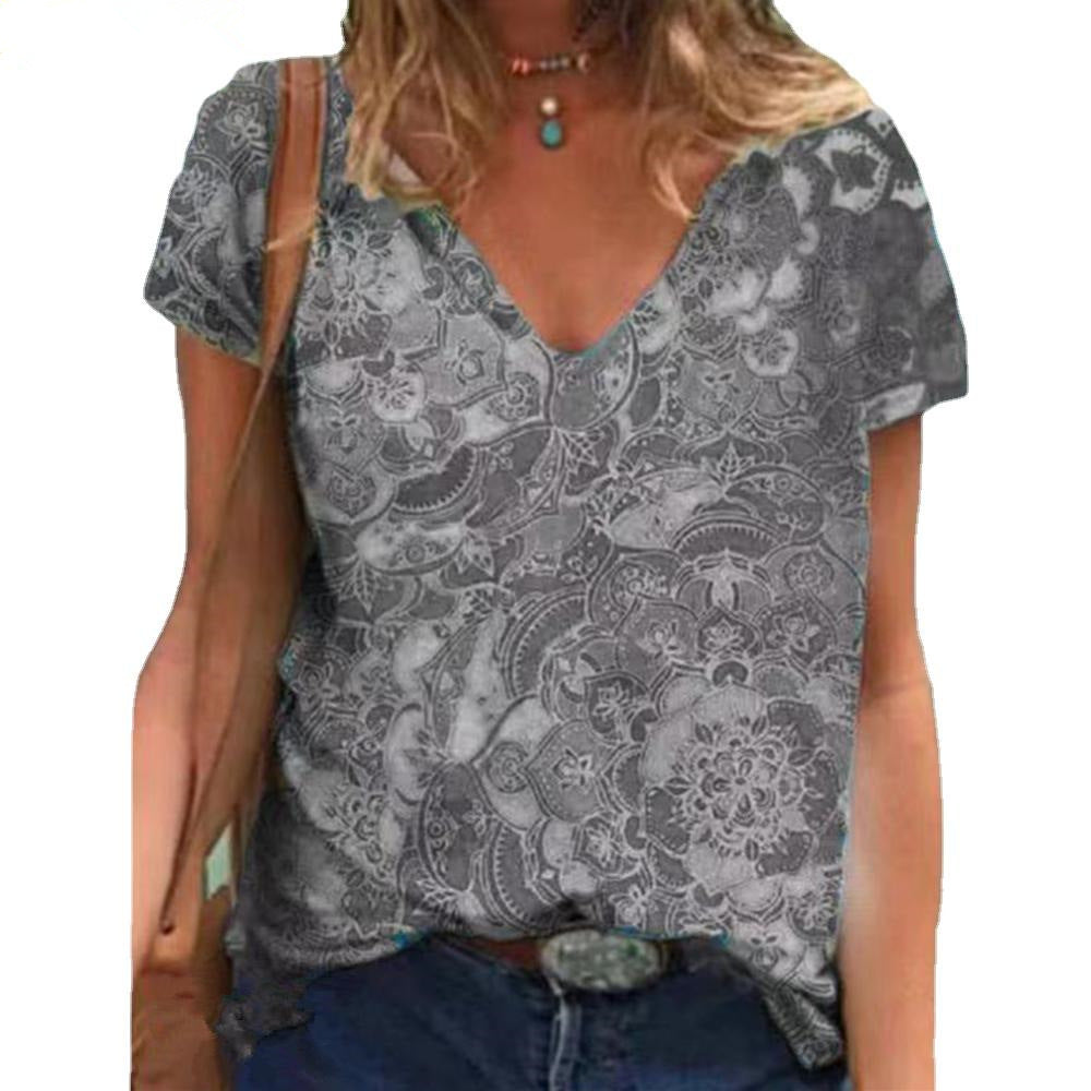 Tank top w stylu vintage z geometrycznym nadrukiem
