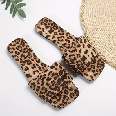 Lampart Flat Sandals, brązowe, lekkie buty plażowe
