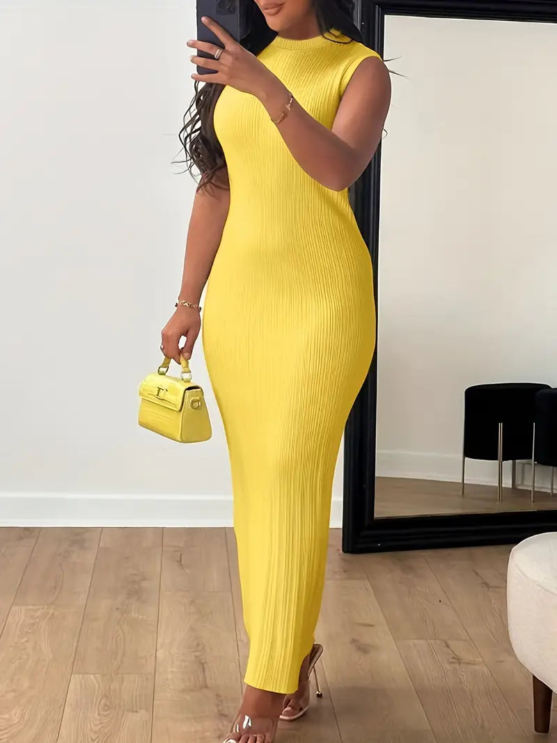 Elegancka kolorowa sukienka bodycon