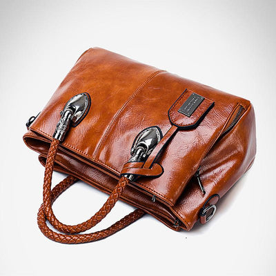 Liana Vintage Torebka Tote – Stylowa i Wytrzymała Torebka z Woskowanej Ekoskóry