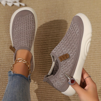 Letnie loafersy damskie - oddychające buty wsuwane z miękką podeszwą