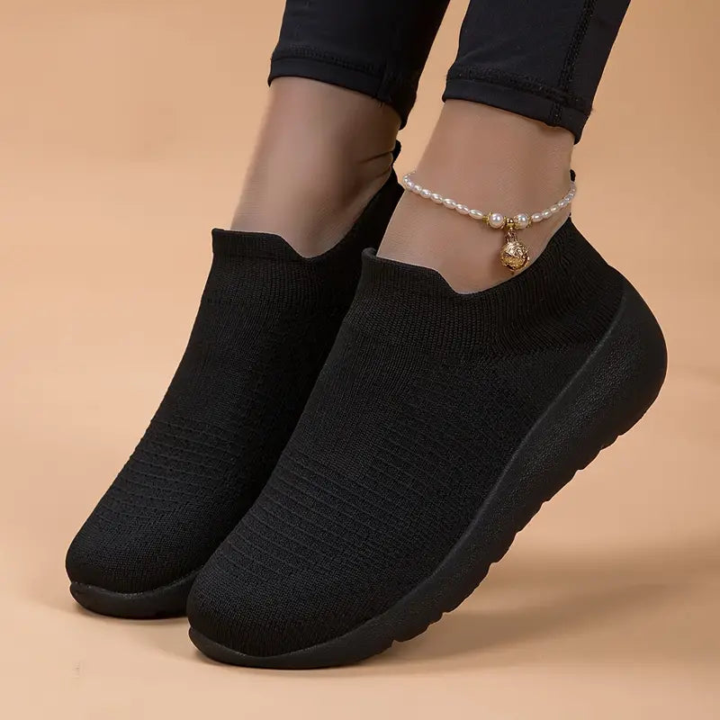 Lekkie sneakersy z dzianiny do noszenia na co dzień