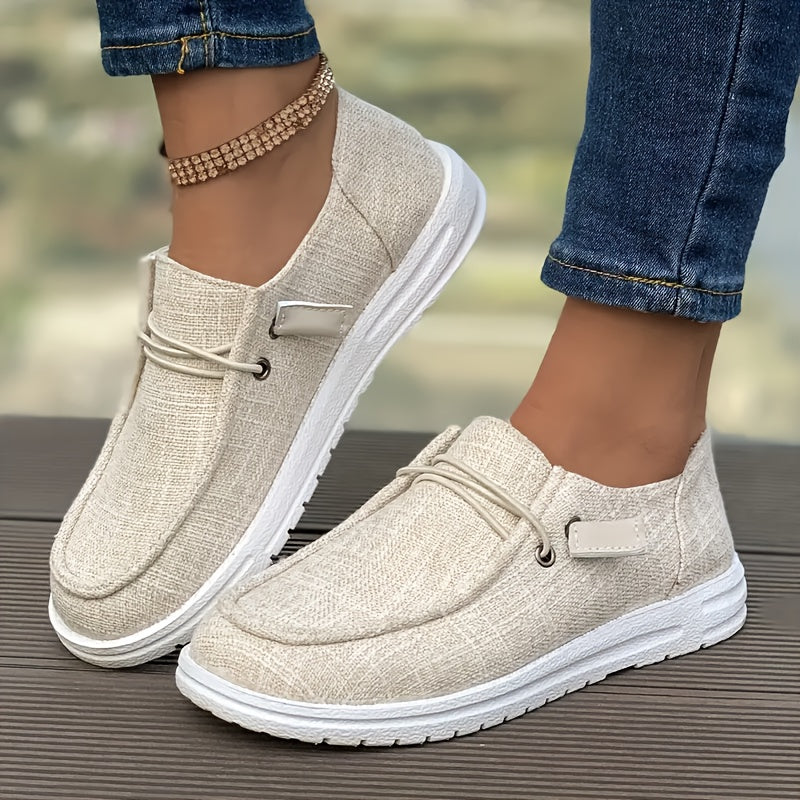 Letnie loafersy damskie - Lekkie wsuwane buty z frędzlami i wygodną podeszwą