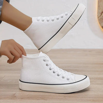 Damskie buty z polaru - sznurowana platforma, z ciepłą podszewką