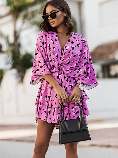 Jessica - Kwiecista mini sukienka boho na lato