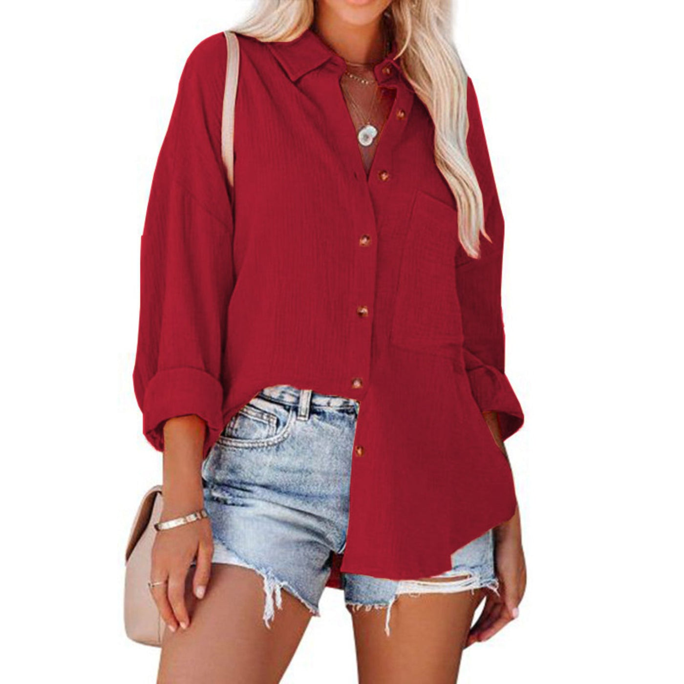 Aneta - Damska Letnia Bluzka - Przewiewny i Casualowy Design