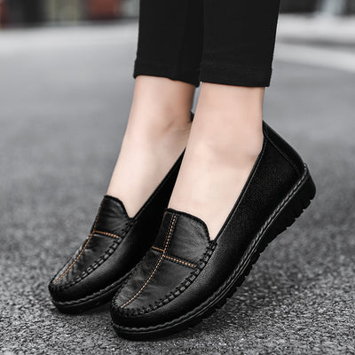 Damskie wsuwane loafersy, miękka podeszwa, antypoślizgowe płaskie buty