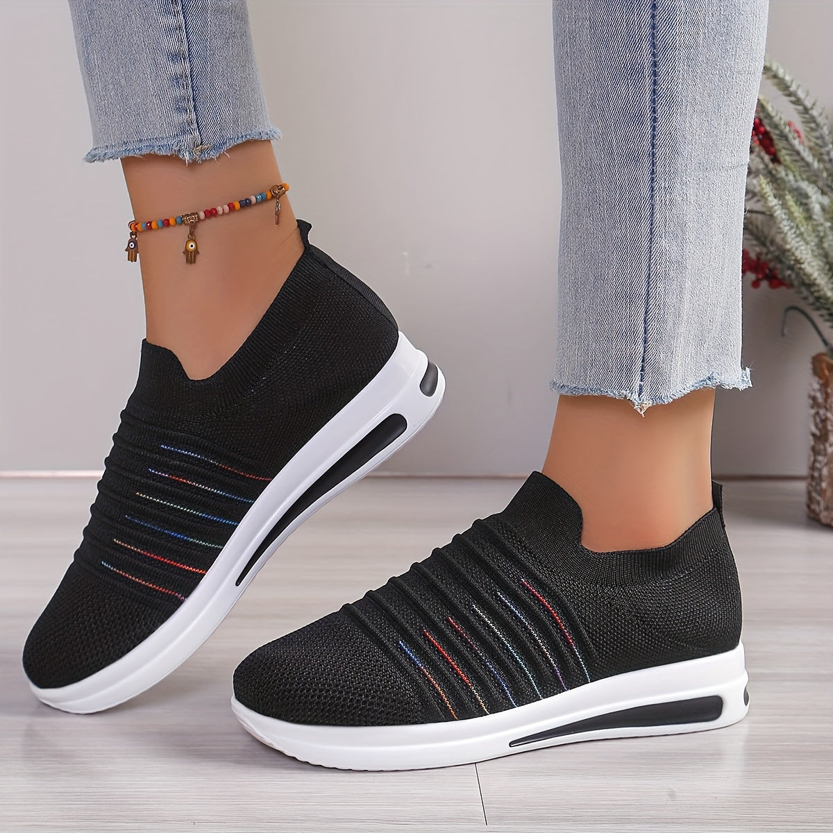 Letnie loafersy damskie - oddychające, lekkie buty wsuwane z odkrytymi palcami