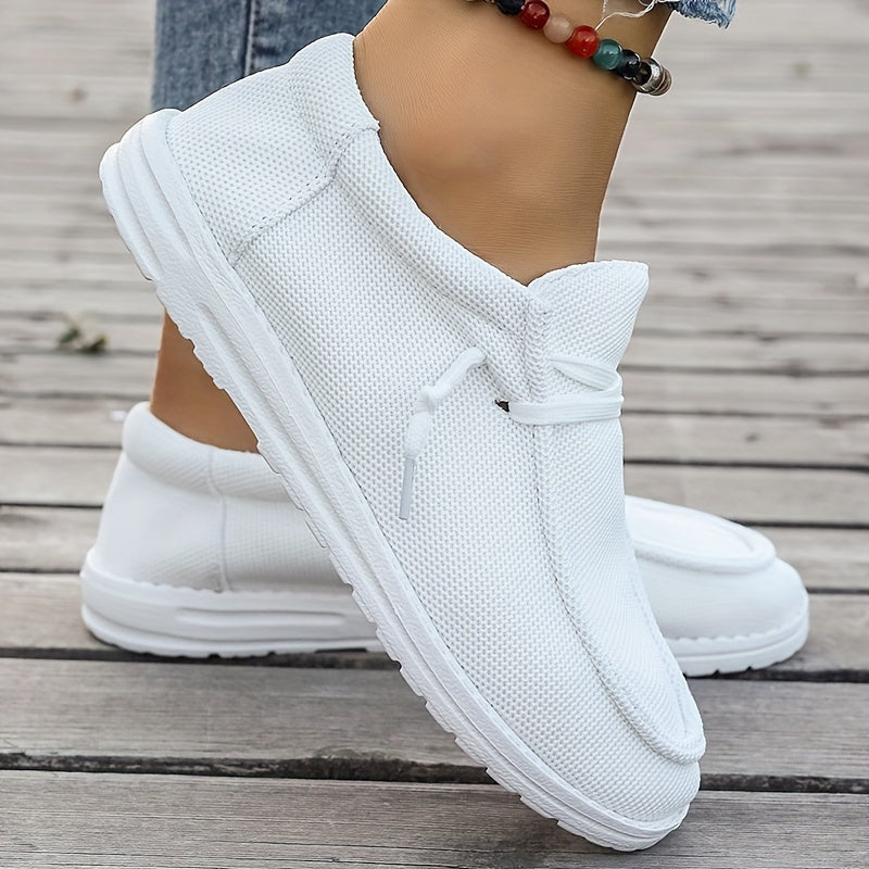 Letnie loafersy damskie - lekkie wsuwane buty casualowe z miękką podeszwą