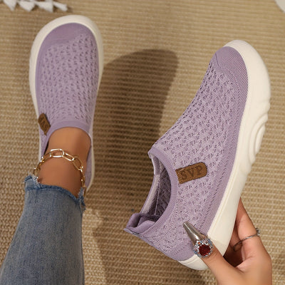 Letnie loafersy damskie - oddychające buty wsuwane z miękką podeszwą