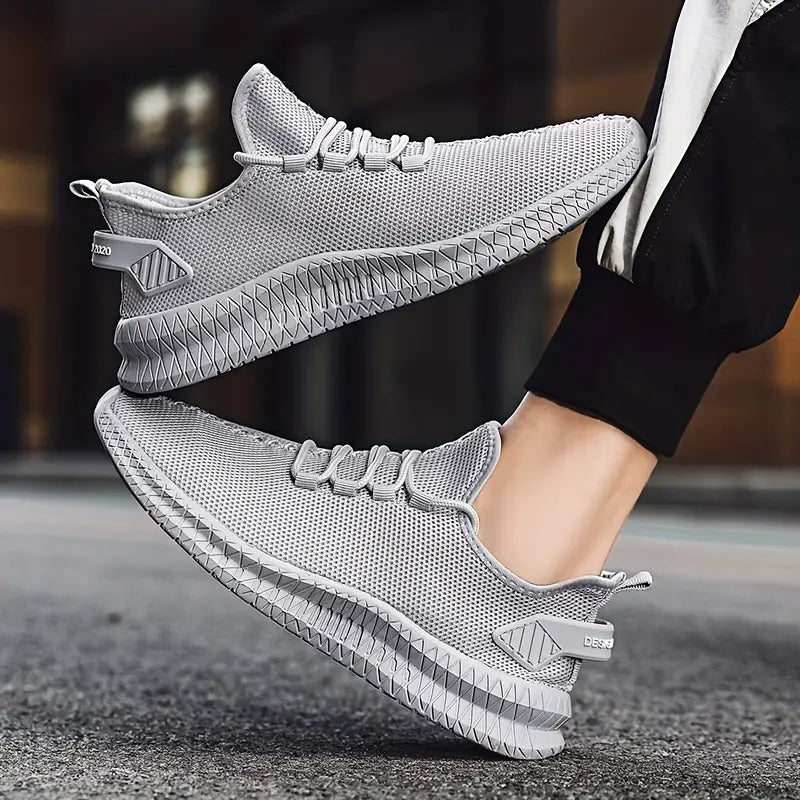 Raynier - Oddychające dzianinowe sneakersy męskie z sznurowaniem