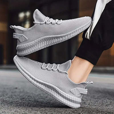 Raynier - Oddychające dzianinowe sneakersy męskie z sznurowaniem