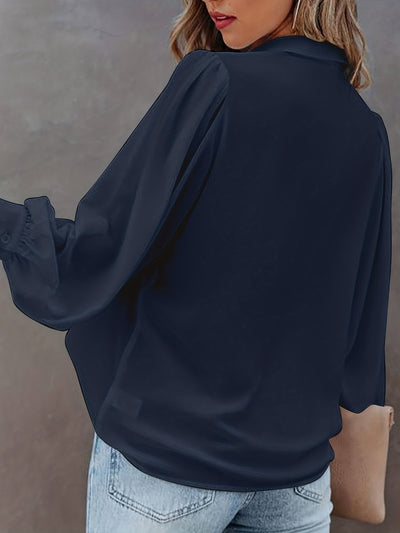 Letnia lniana bluzka damska - lekka, wygodna i stylowa, elegancka, modna, trendy