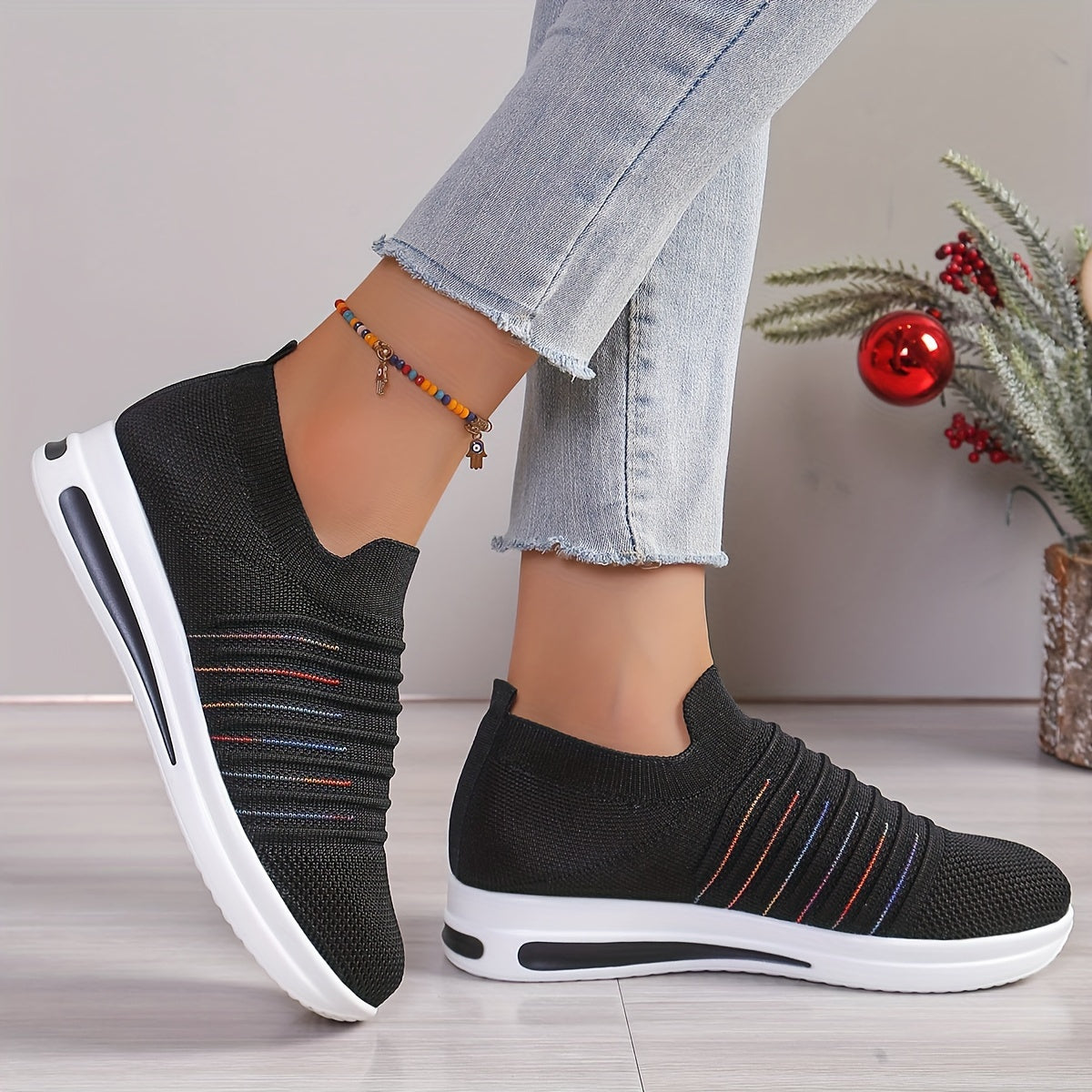 Letnie loafersy damskie - oddychające, lekkie buty wsuwane z odkrytymi palcami