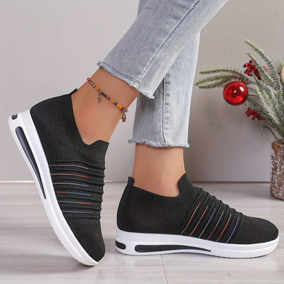 Letnie loafersy damskie - oddychające, lekkie buty wsuwane z odkrytymi palcami