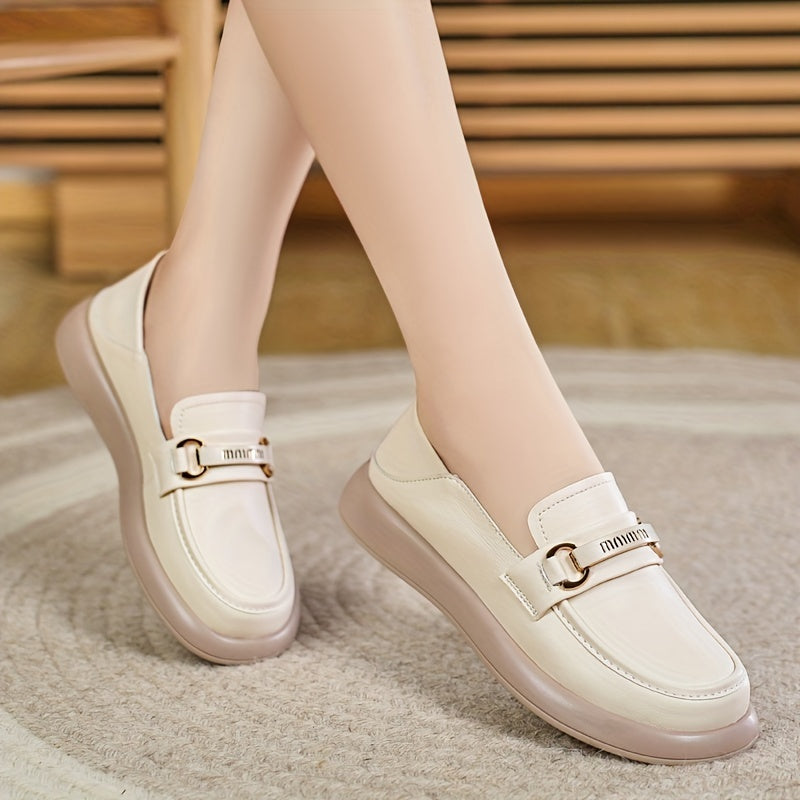 Damskie Loafer Beige - antypoślizgowe i wygodne buty wsuwane