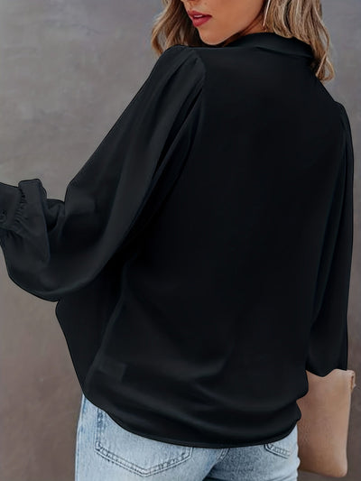 Letnia lniana bluzka damska - lekka, wygodna i stylowa, elegancka, modna, trendy