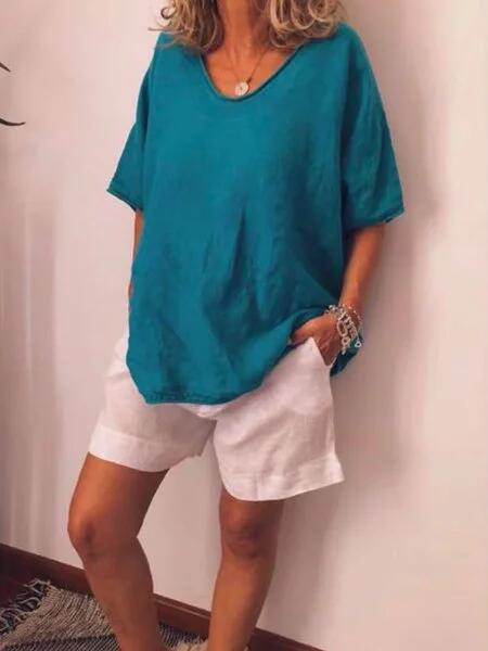 oversizowy lniany t-shirt miasofia