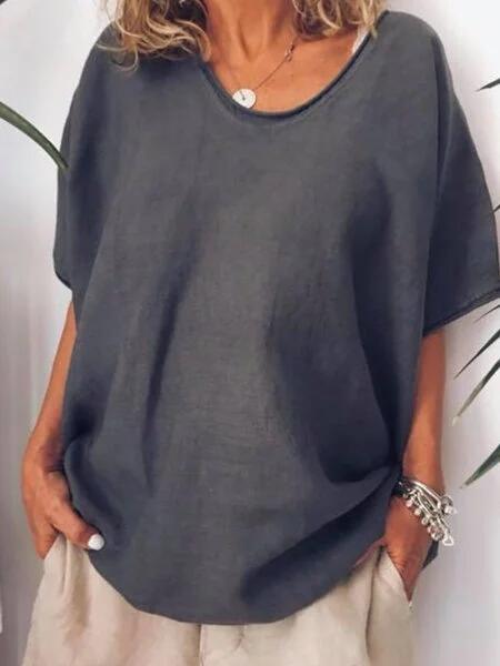 oversizowy lniany t-shirt miasofia